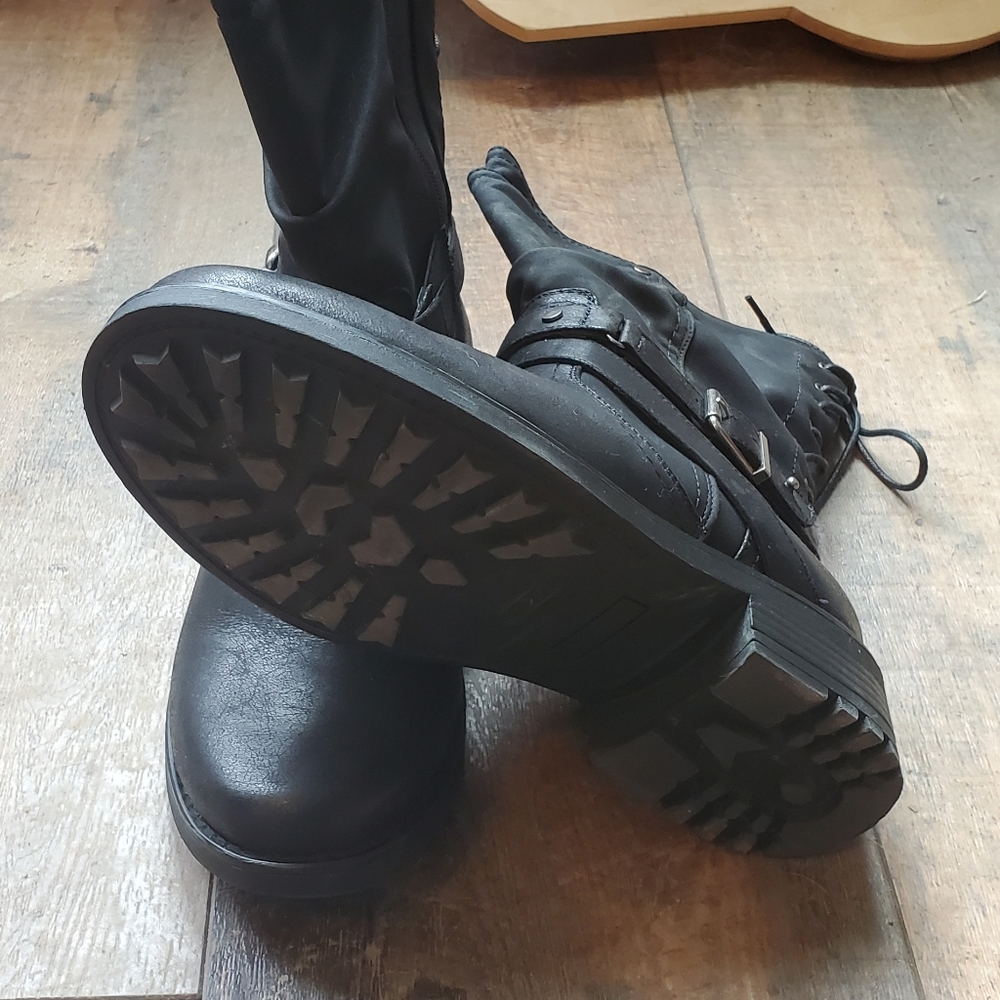 Torrid pleather black boots